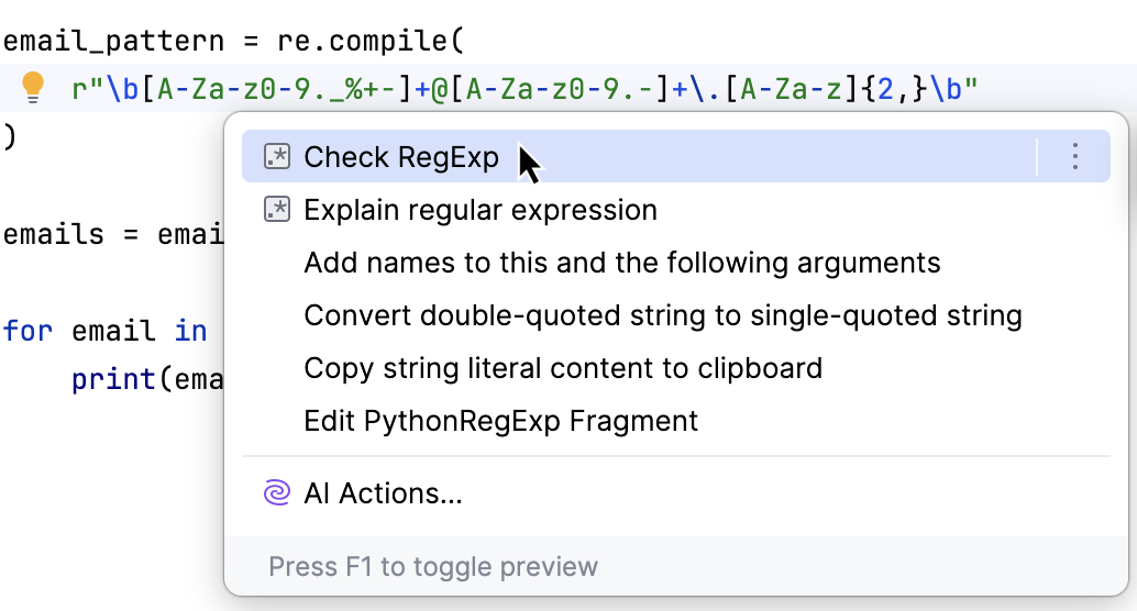 Checking regular expressions Checking regular expressions