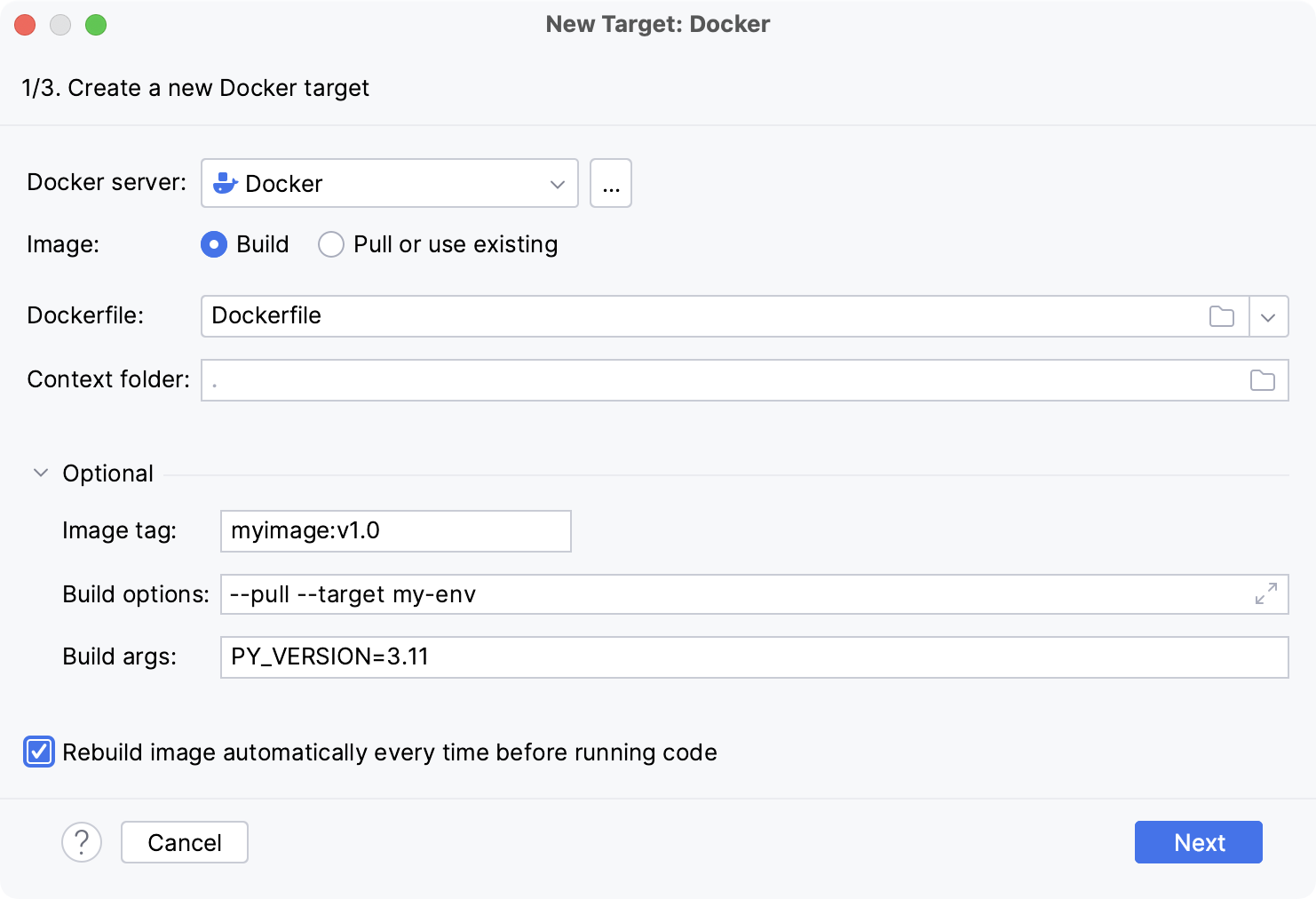 Creating a Docker interpreter by building an image Creating a Docker interpreter by building an image