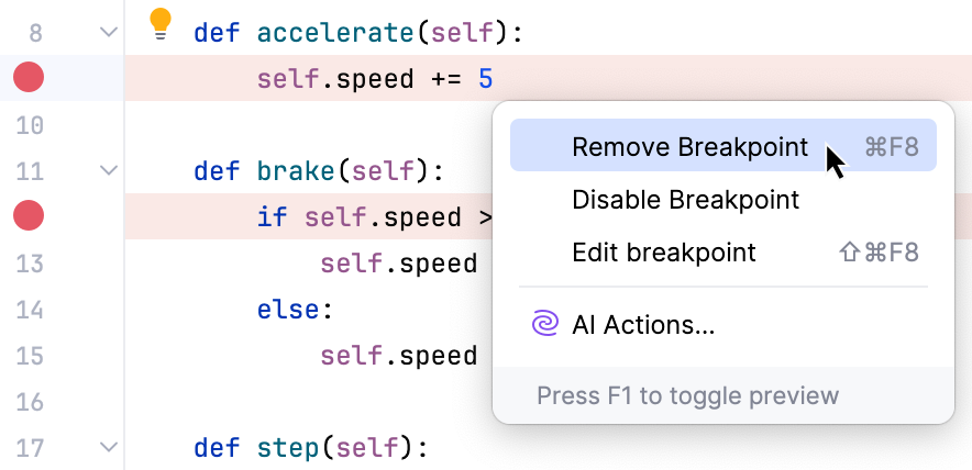Breakpoint intentions Breakpoint intentions