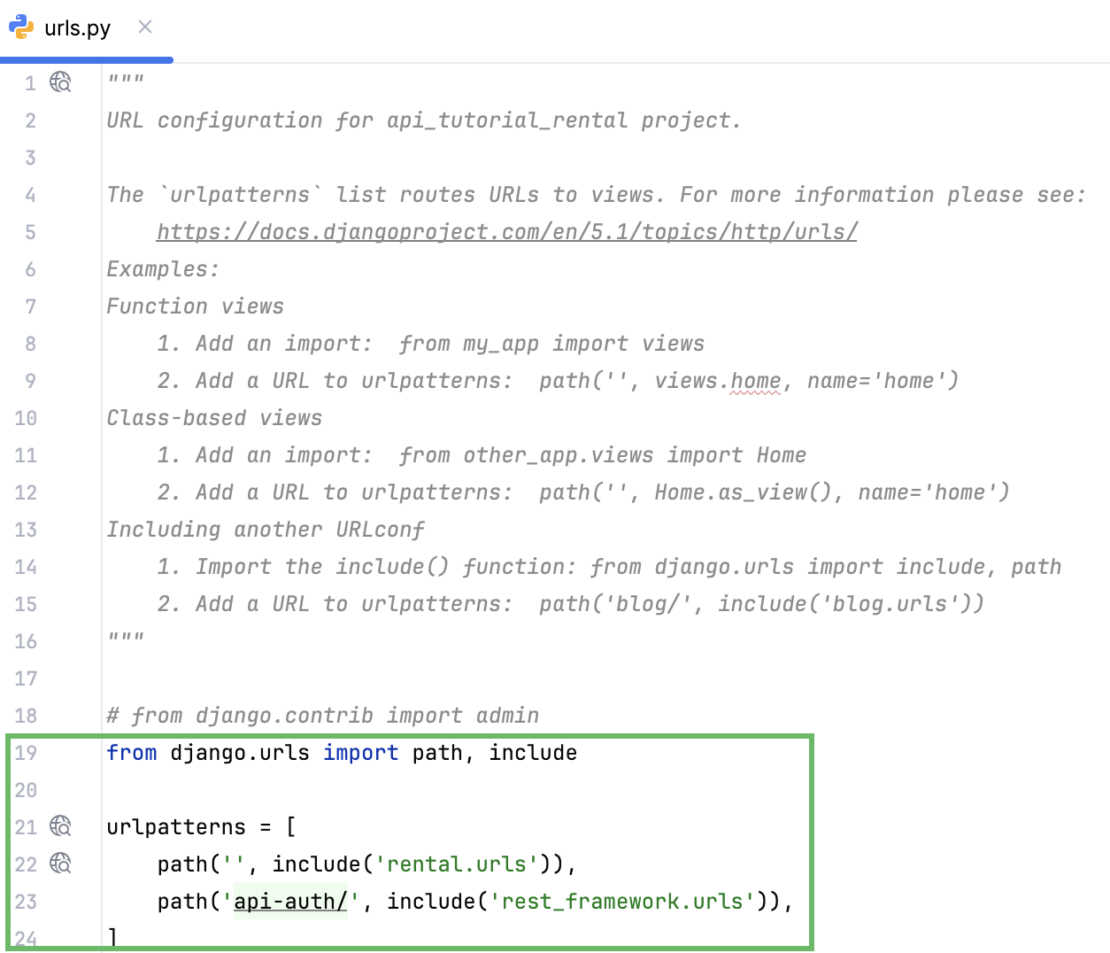 详细说明权限 'urls.py' 详细说明权限 'urls.py'