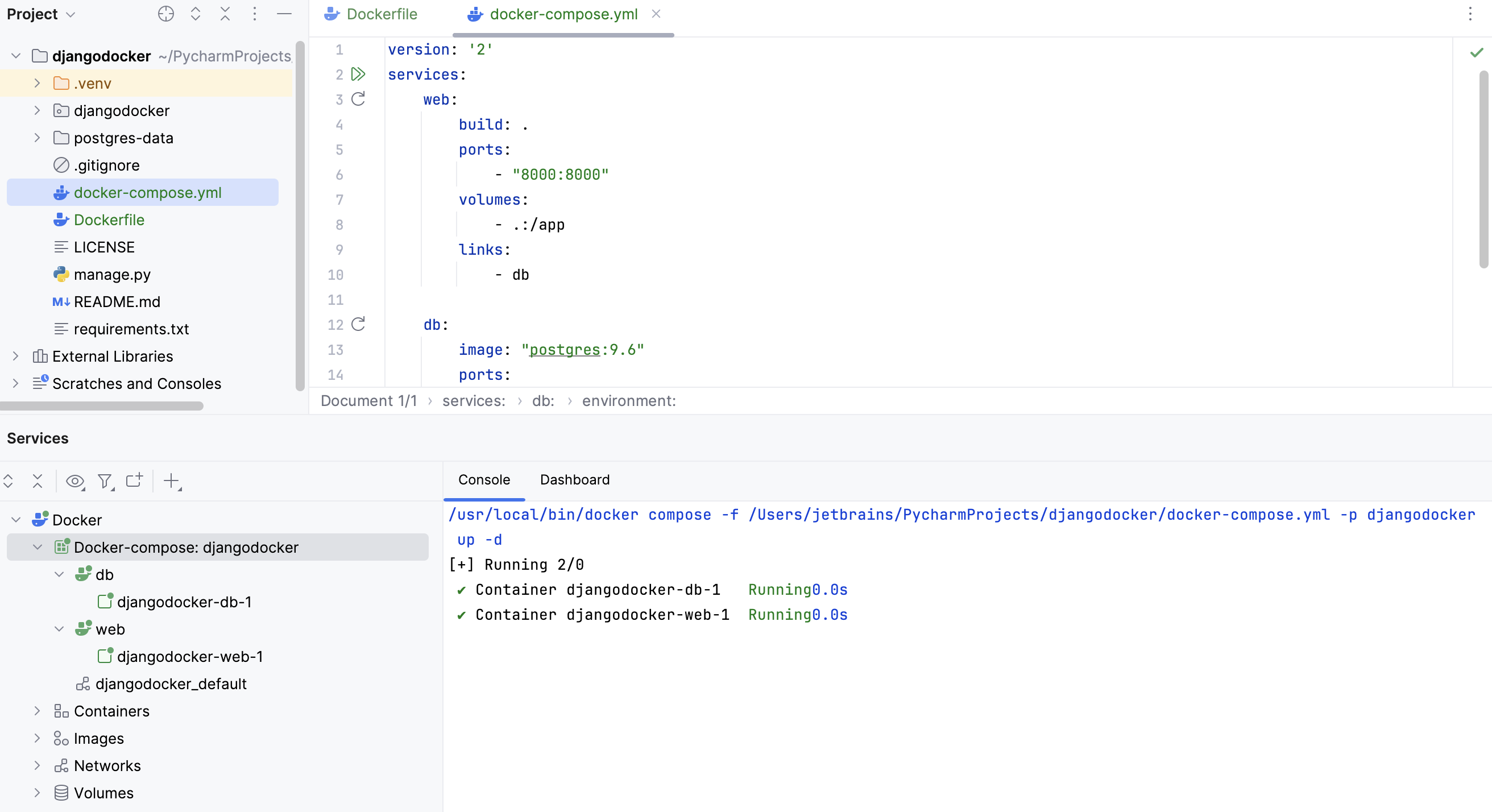 Docker window Docker window