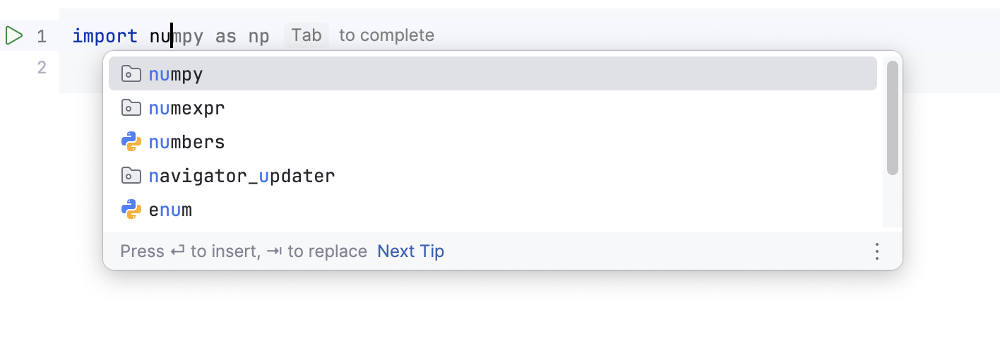 Package completion Package completion