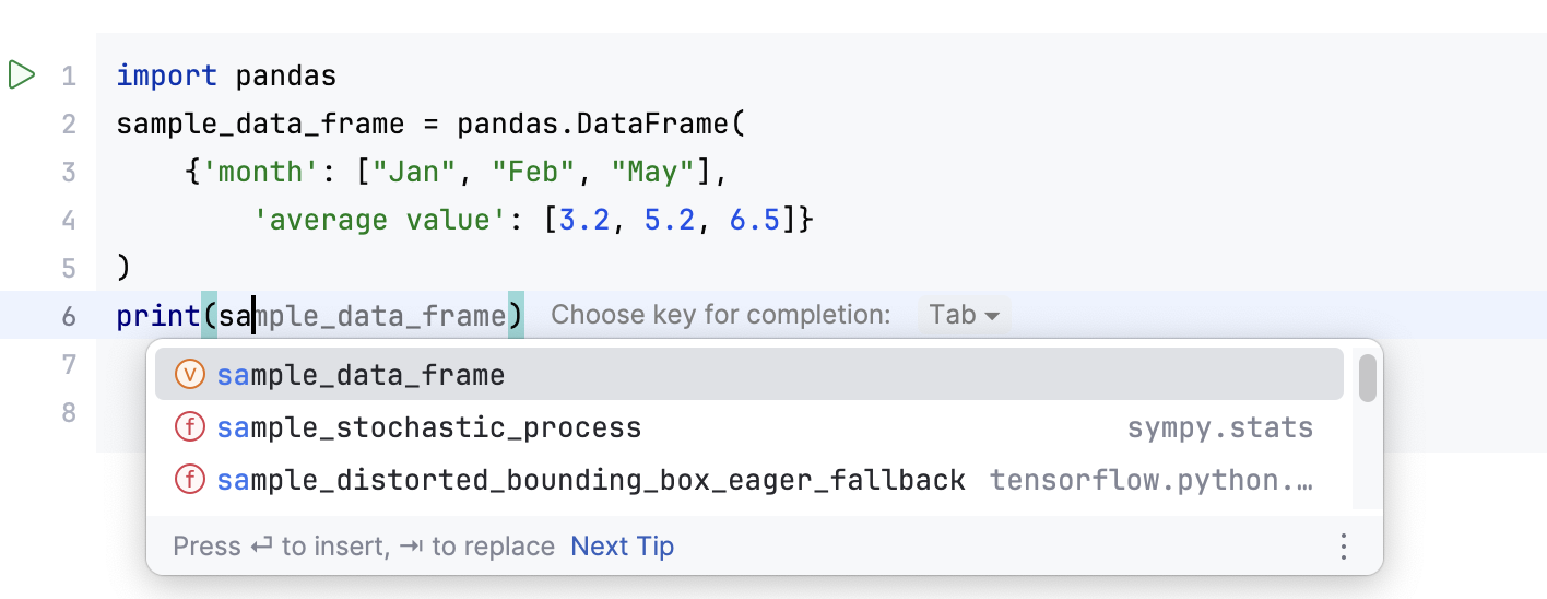 Class variable completion Class variable completion