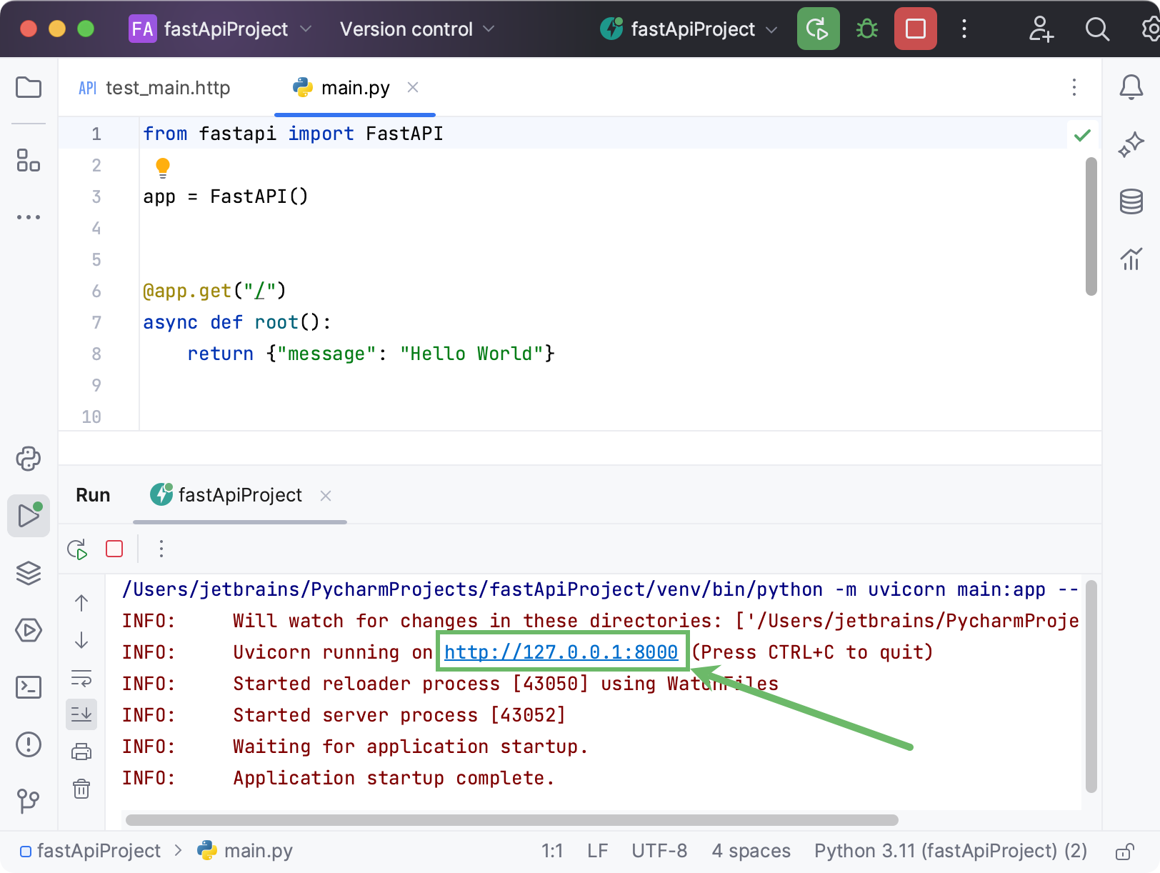 运行 FastAPI 应用 运行 FastAPI 应用
