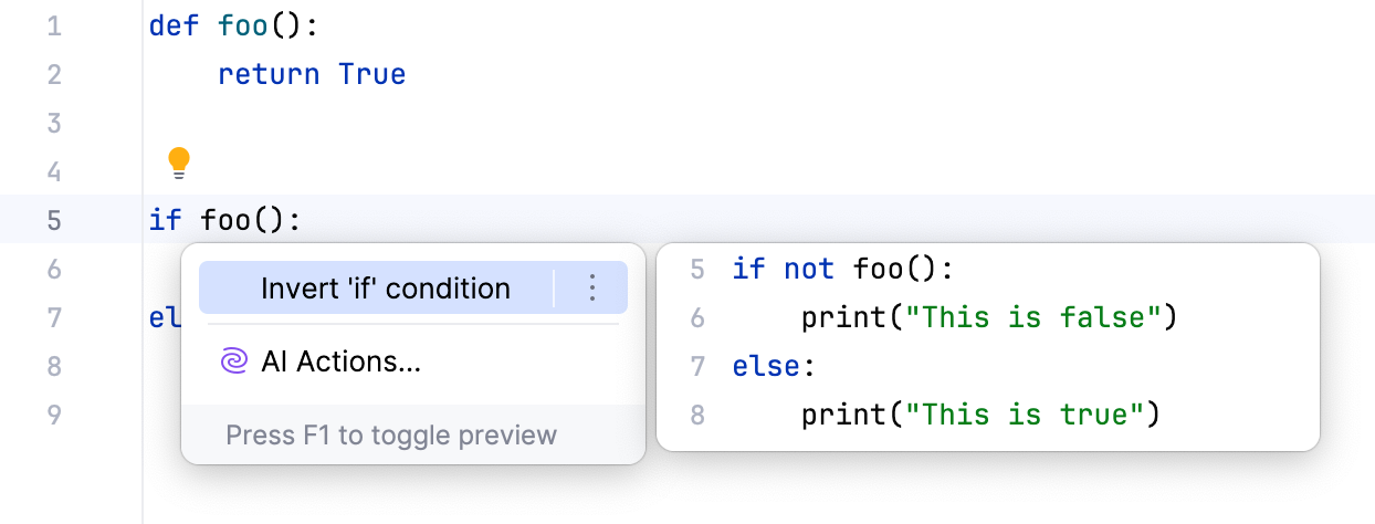 Inverting an if statement Inverting an if statement