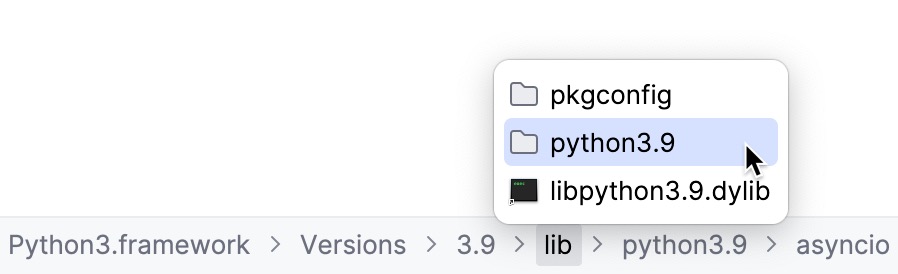 Using PyCharm navigation bar to open files Using PyCharm navigation bar to open files