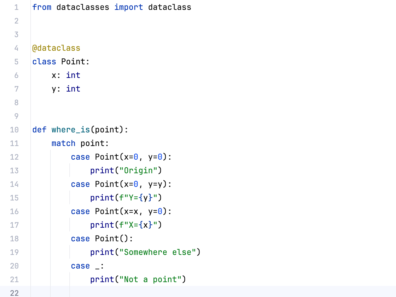 Pattern matching Pattern matching