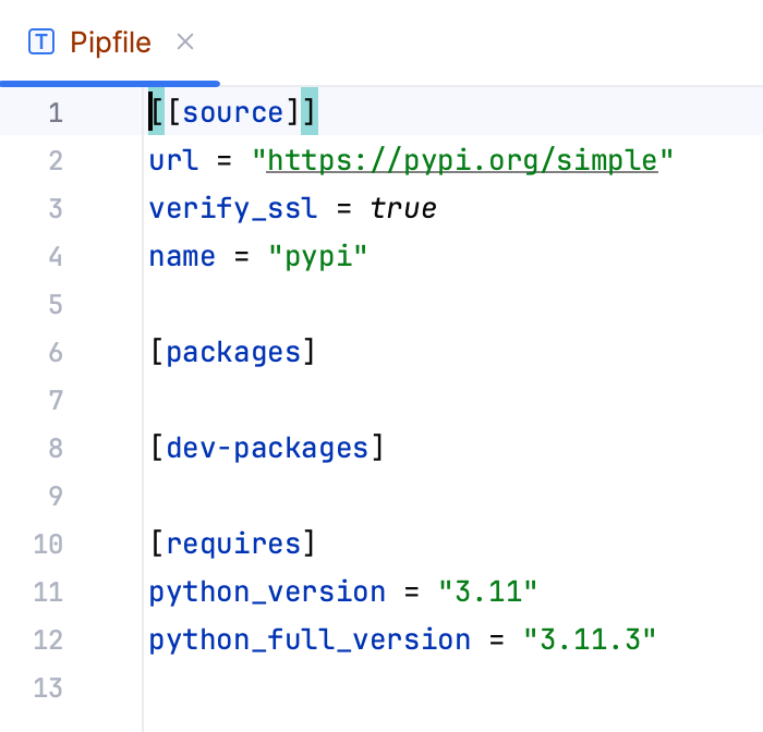 自动生成的 Pipfile 自动生成的 Pipfile