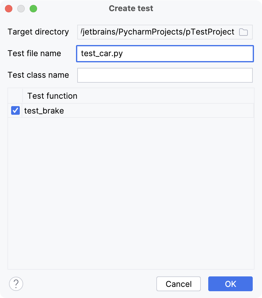 为 brake 方法创建 Python 测试 为 brake 方法创建 Python 测试
