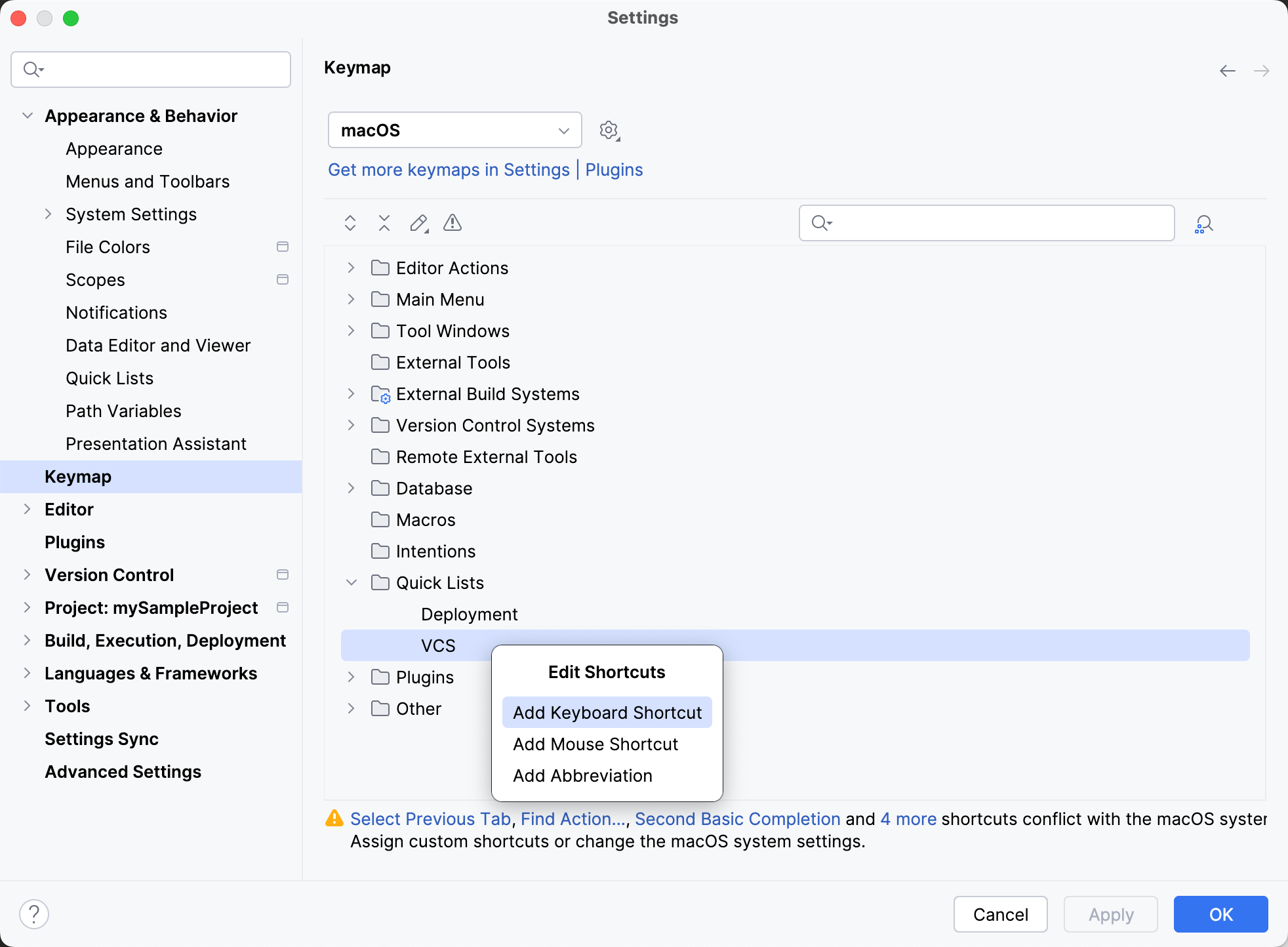 Add a shortcut to a quicklist Add a shortcut to a quicklist