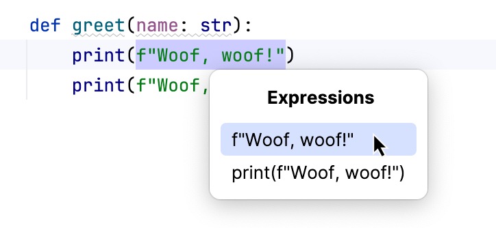 Select expression Select expression
