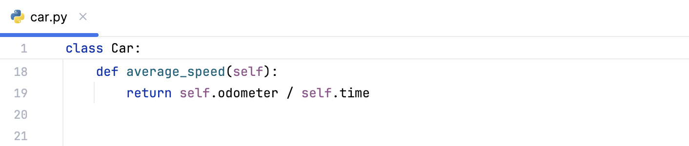 PyCharm：编辑器中的粘性行
