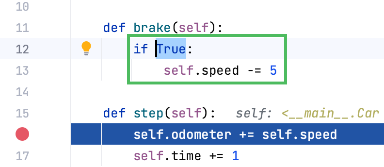 A stub for surrunding with an if statement A stub for surrunding with an if statement