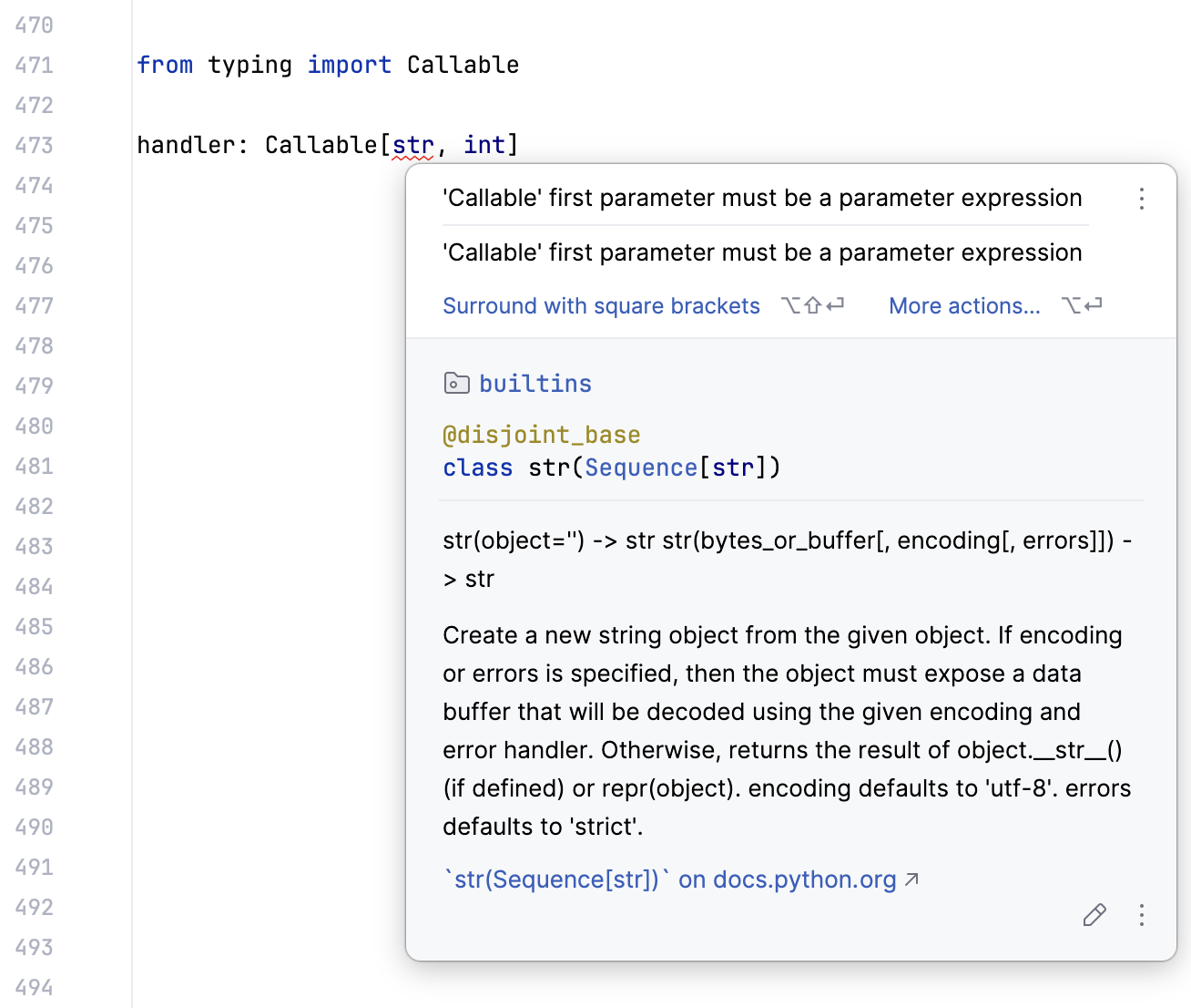 Callable 格式不正确 Callable 格式不正确