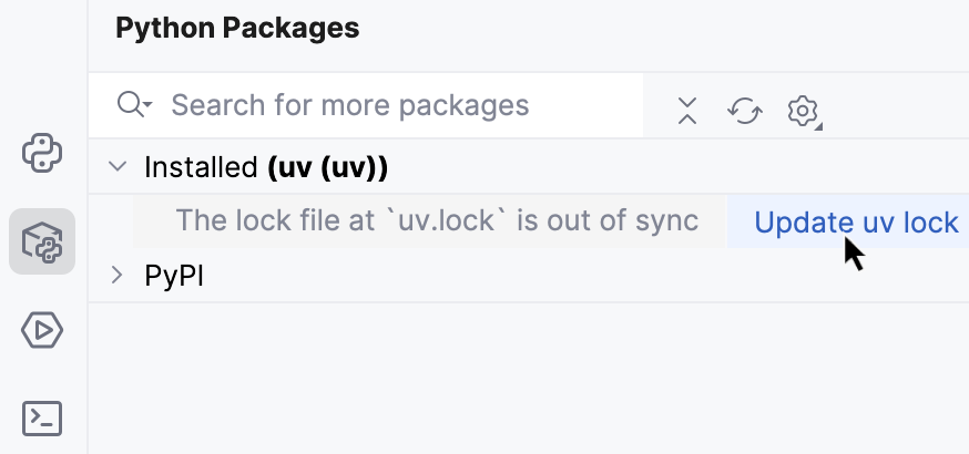 更新 uv 锁定文件 更新 uv 锁定文件