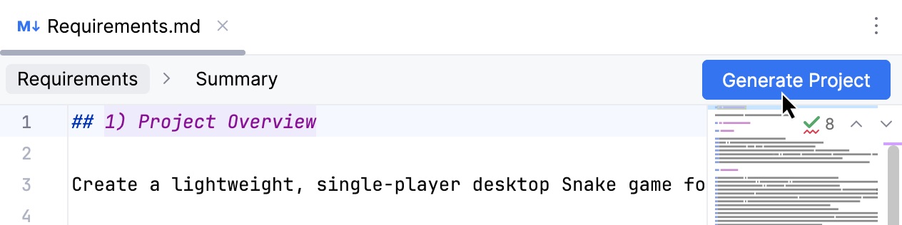 Generate Project Generate Project