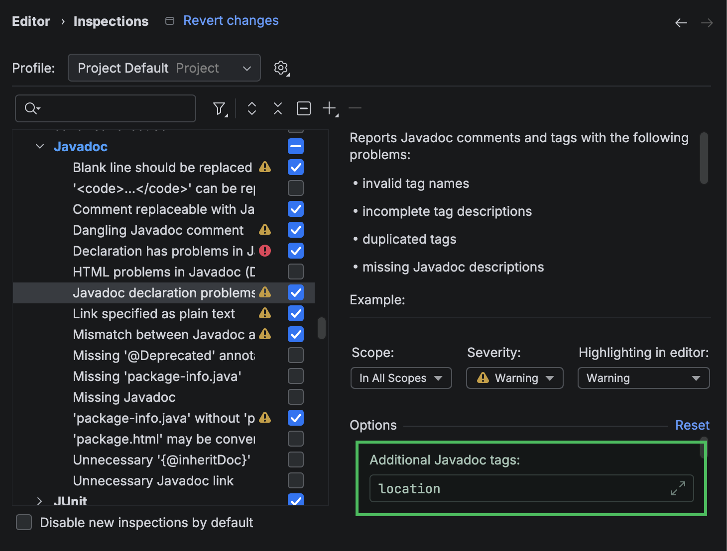 Javadocs | IntelliJ IDEA 文档