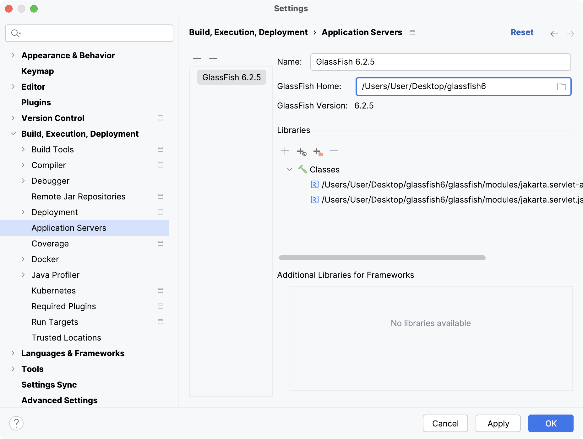 GlassFish application server configuration GlassFish application server configuration