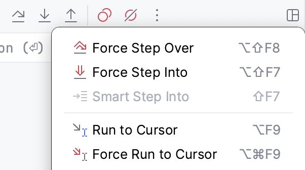 Stepping actions Stepping actions
