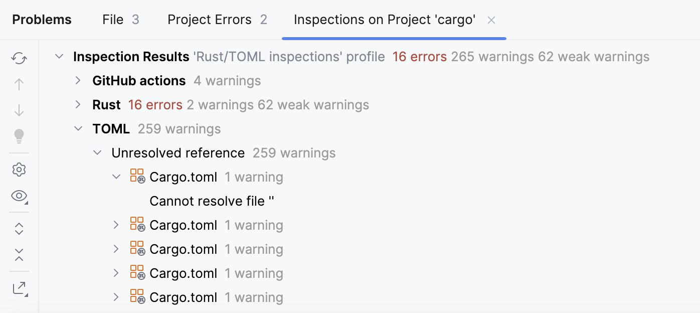 Inspect Code results Inspect Code results