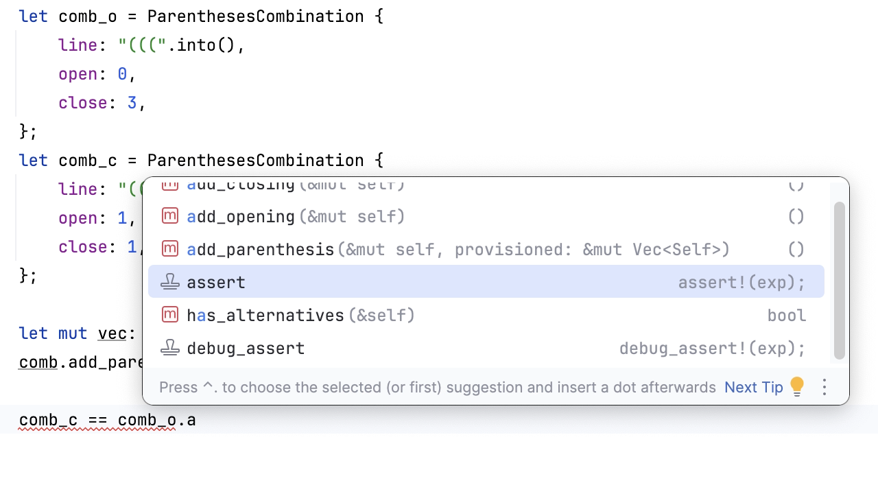Postfix completion