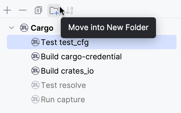 Adding a configuration folder Adding a configuration folder