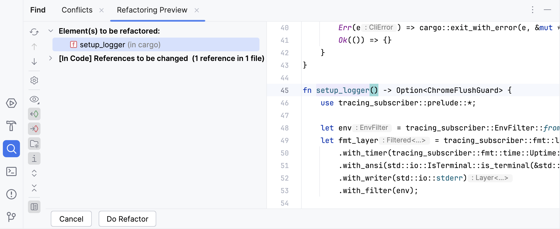 Refactoring preview Refactoring preview