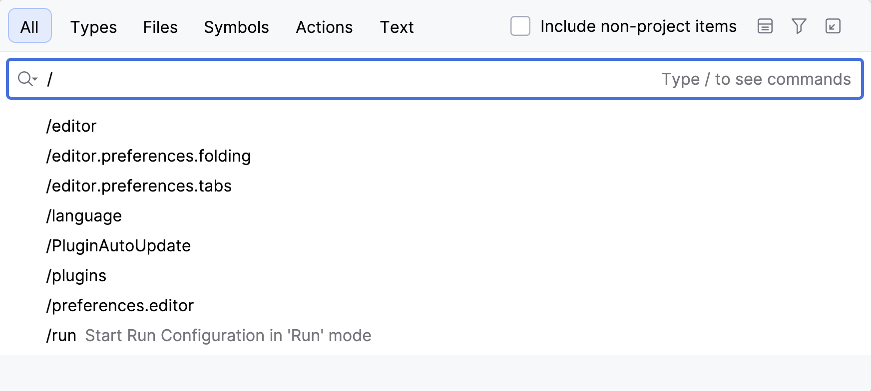Search for Settings Search for Settings