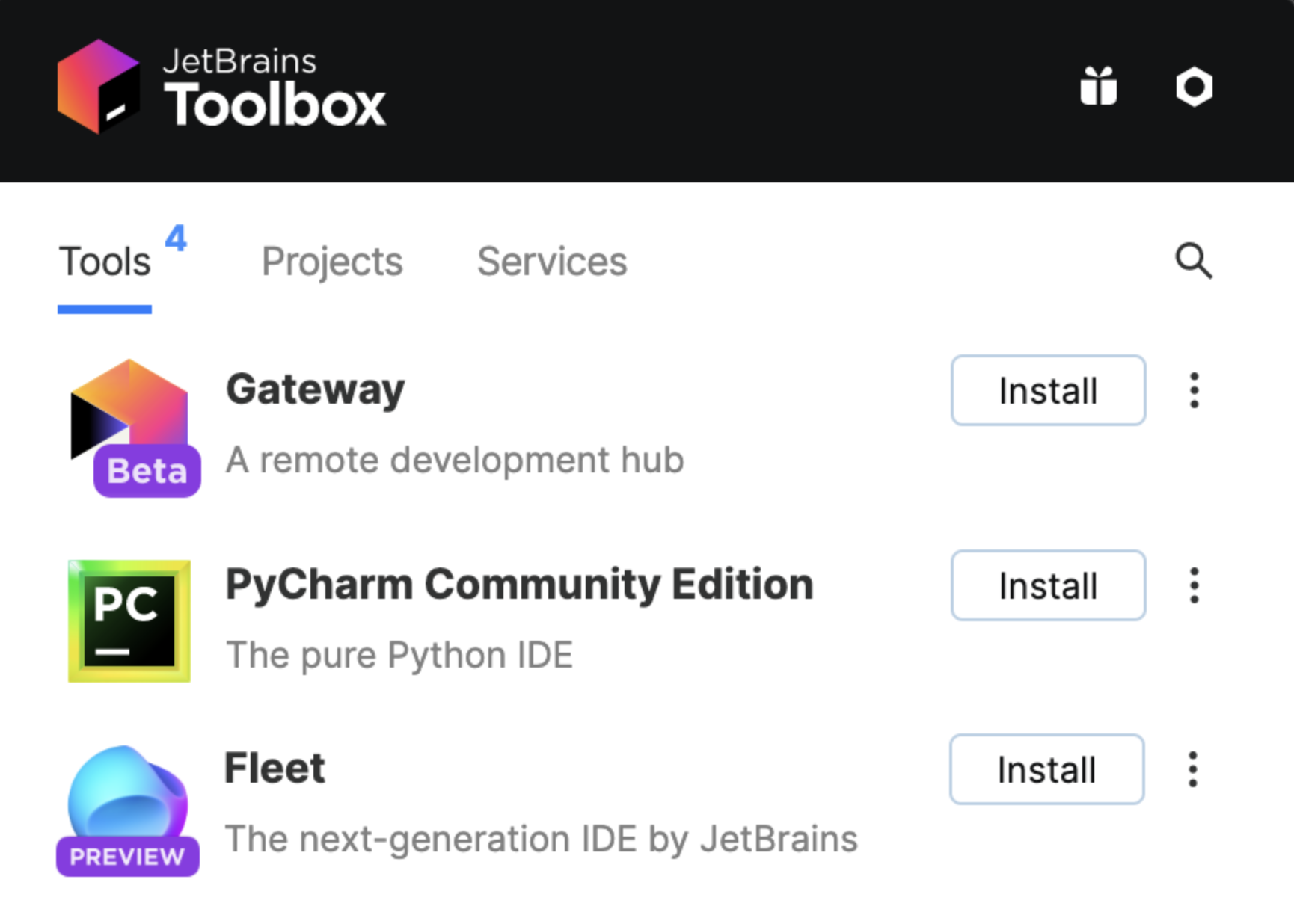 通过 Toolbox 安装 Gateway 通过 Toolbox 安装 Gateway
