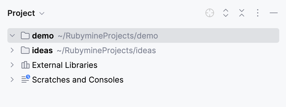 the Open project dialog the Open project dialog