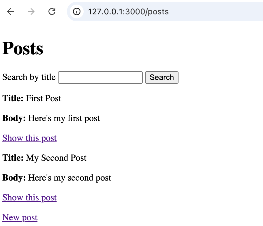 Before search