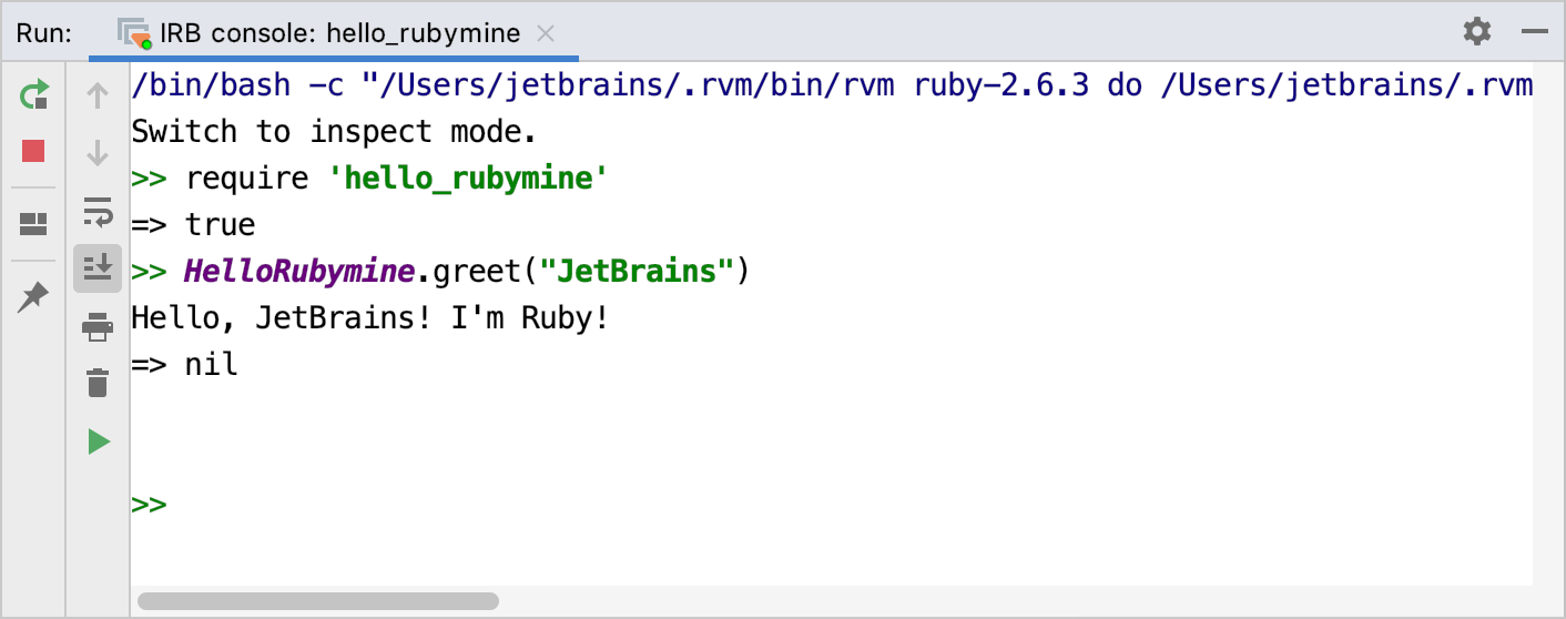 Test gem in IRB console Test gem in IRB console