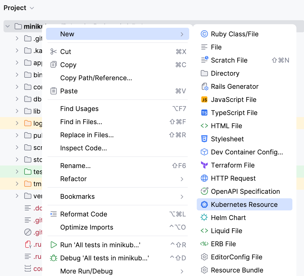 Create a Kubernetes resource Create a Kubernetes resource