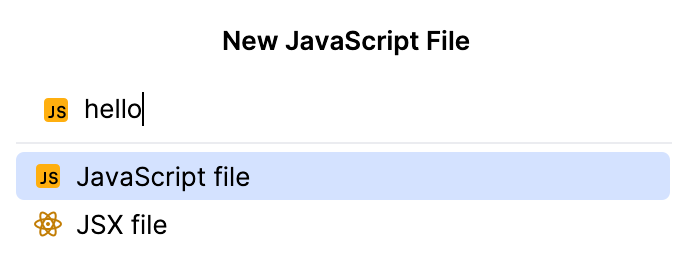 New JavaScript File New JavaScript File