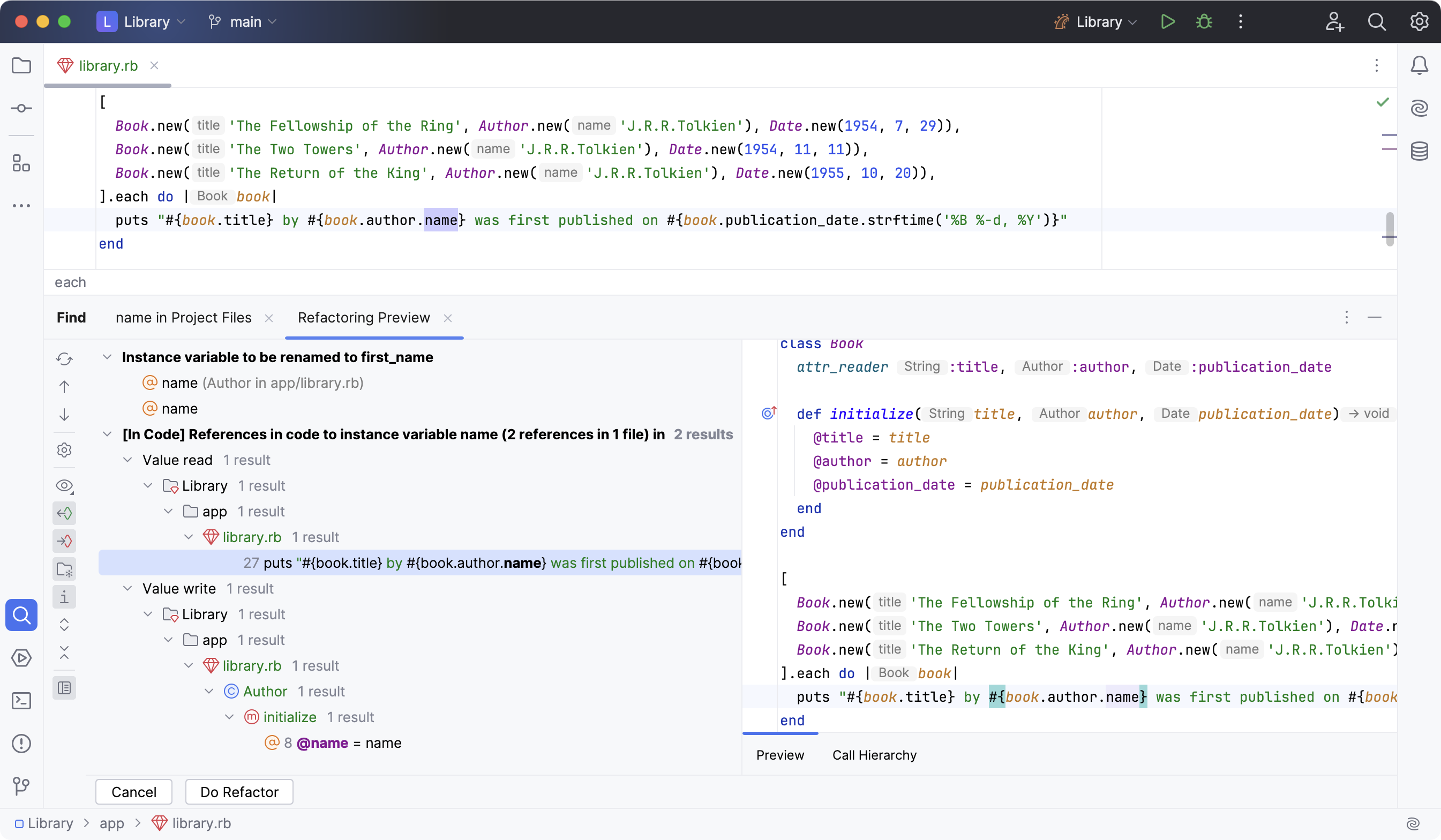 Rename refactoring with RBS Rename refactoring with RBS