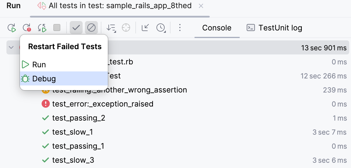 Rerun failed tests Rerun failed tests