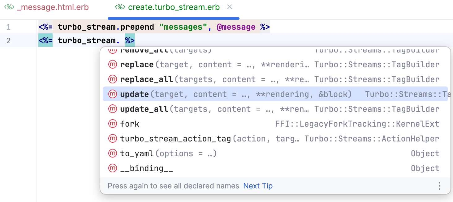 Completion for Turbo streams Completion for Turbo streams