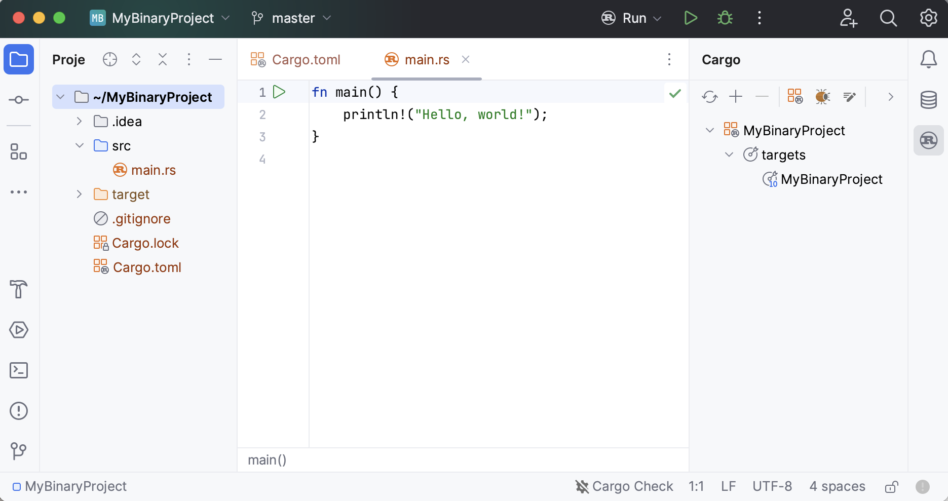 New binary application project layout New binary application project layout