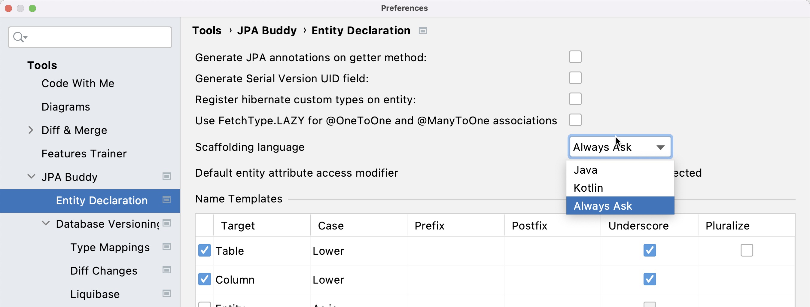 settings-scaffolding-language settings-scaffolding-language