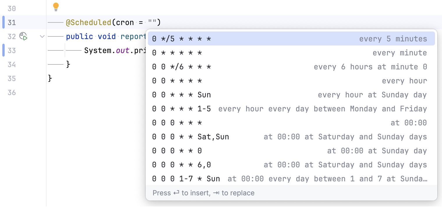 Cron expression examples Cron expression examples