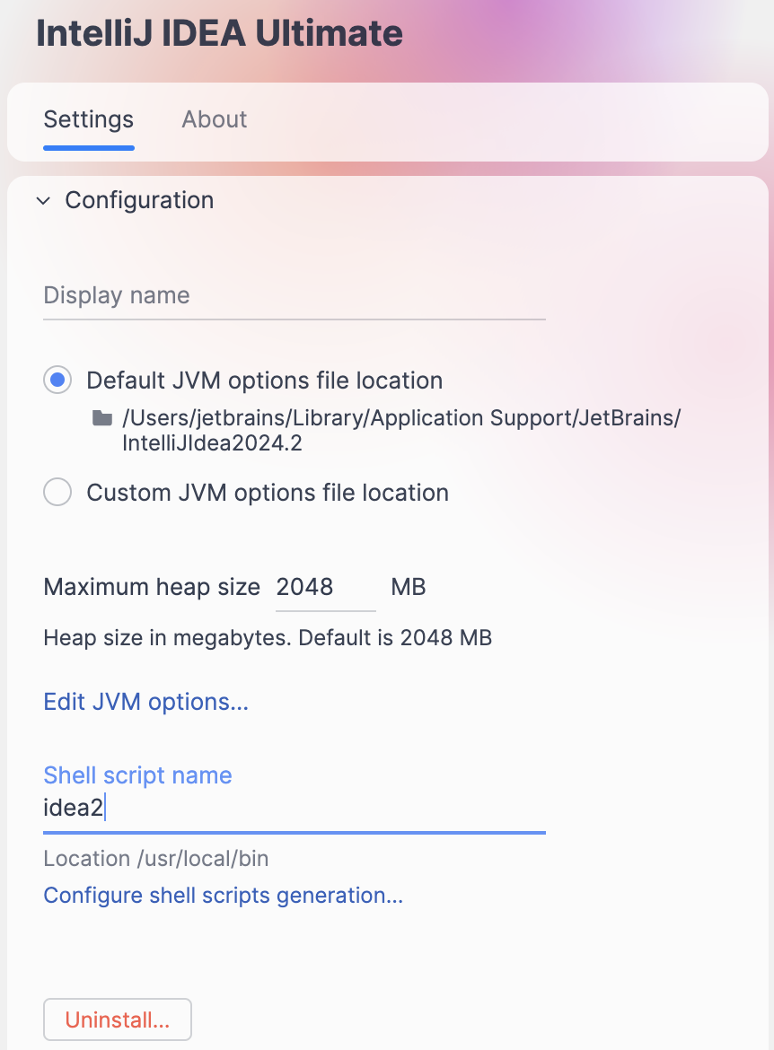 Toolbox App IntelliJ IDEA Ultimate Settings Toolbox App IntelliJ IDEA Ultimate Settings