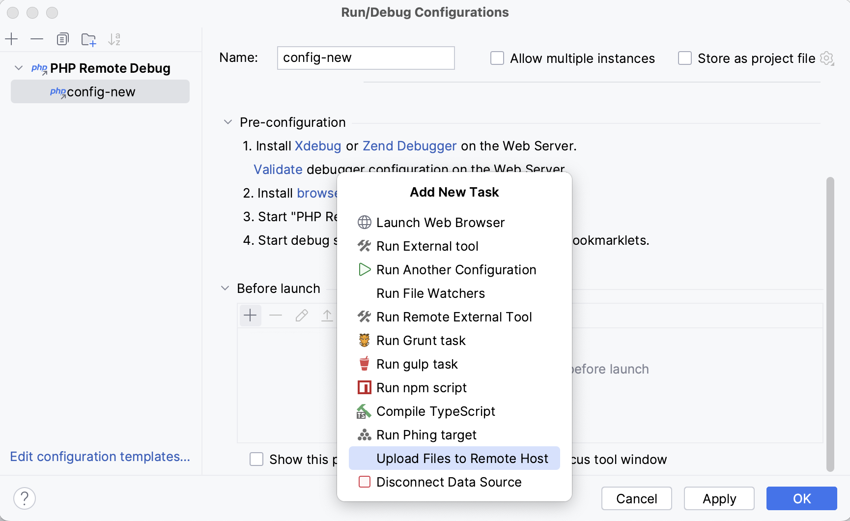 Upload files to remote host Upload files to remote host