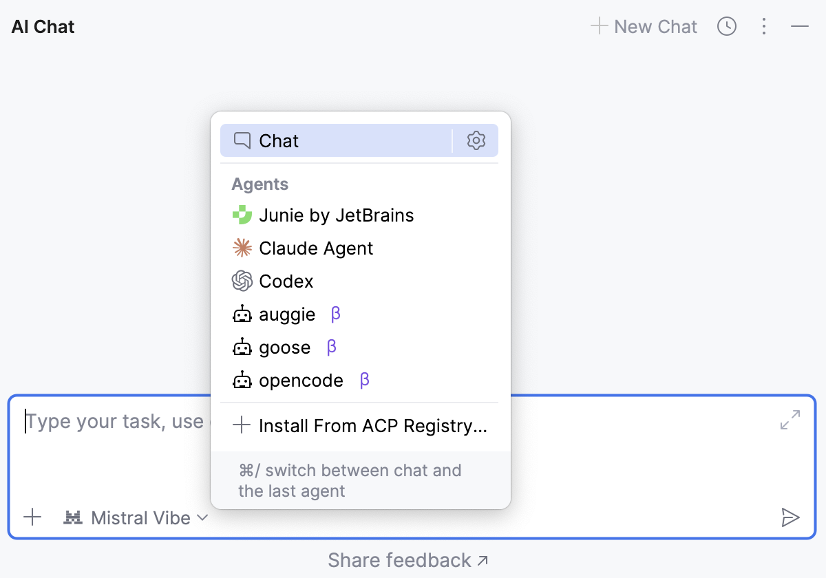 Added ACP Agents in AI Chat Added ACP Agents in AI Chat