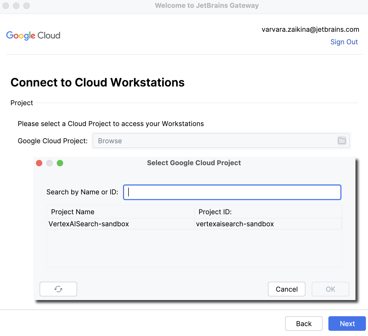 Connect to Cloud Workstation Connect to Cloud Workstation