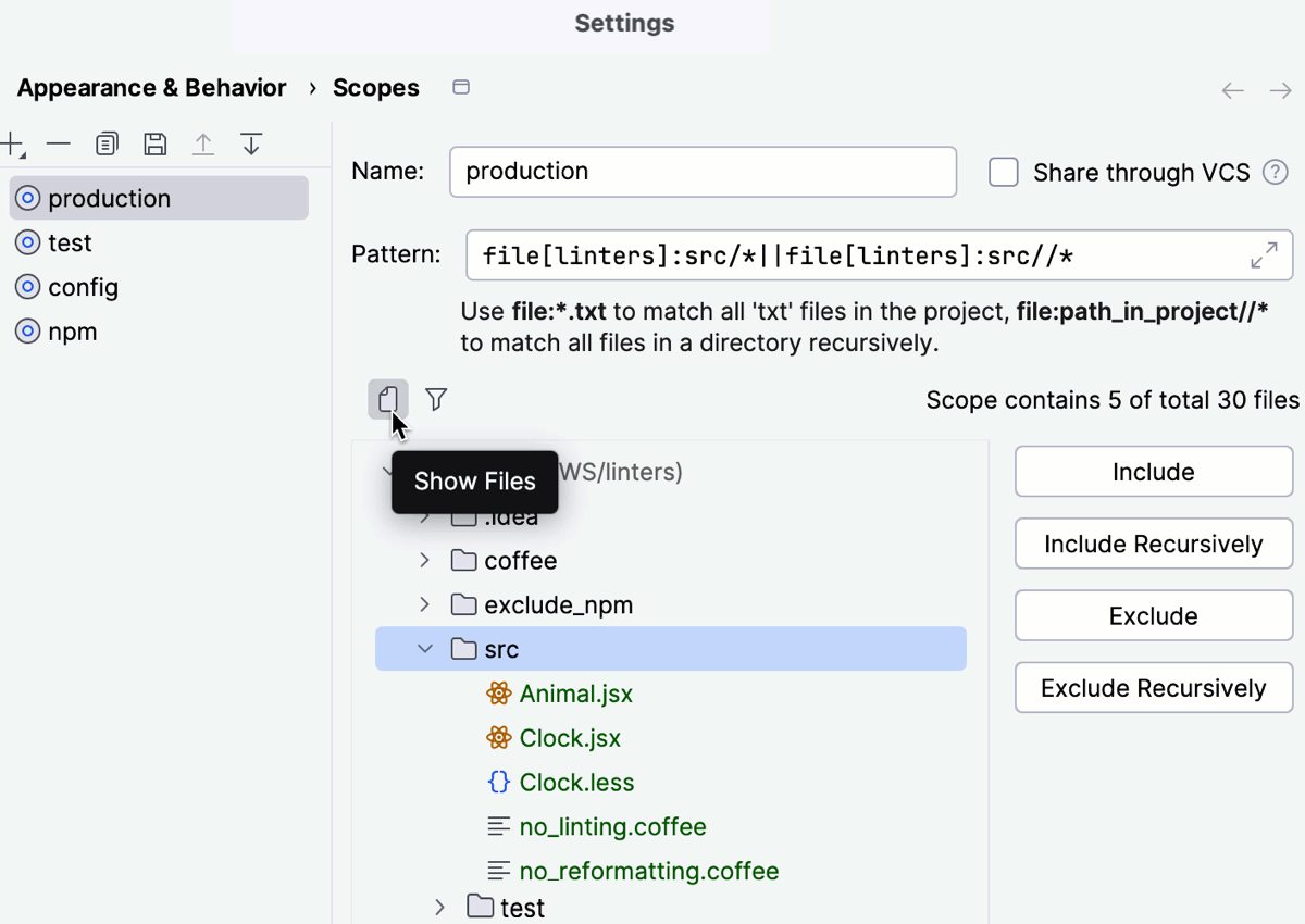 Defining scopes Defining scopes