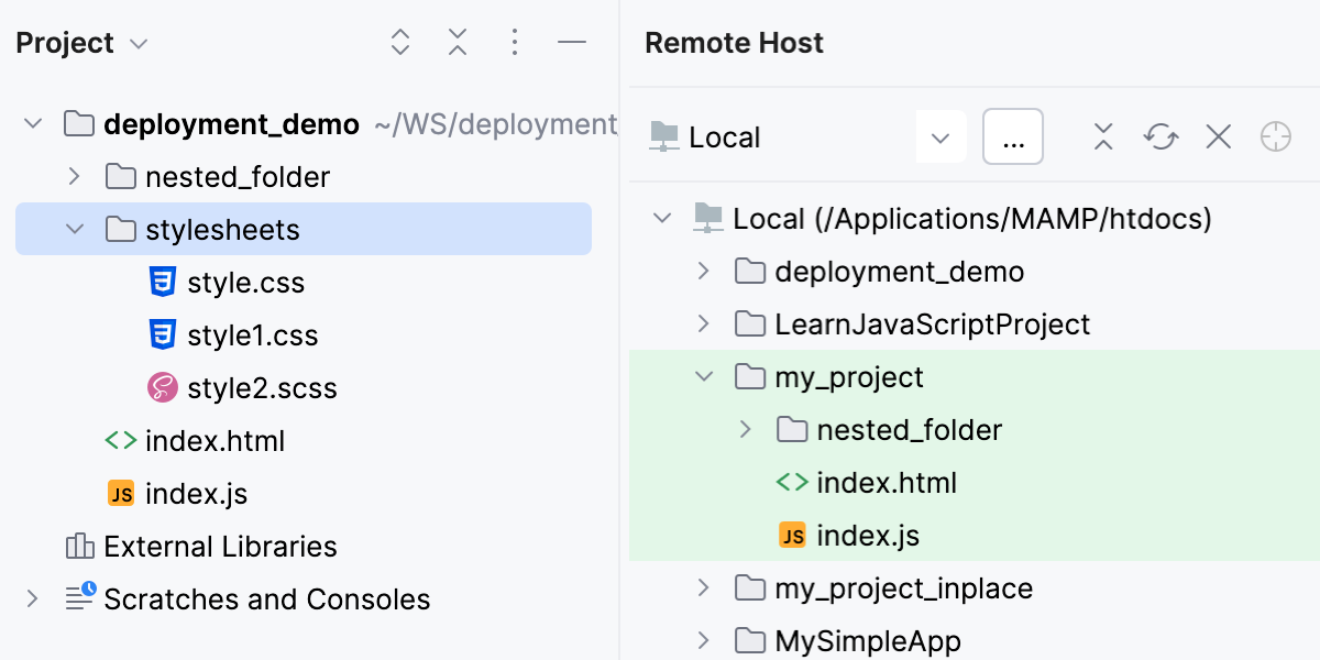 Excluding with wildcards: the entire folder stylesheets excluded from deployment Excluding with wildcards: the entire folder stylesheets excluded from deployment