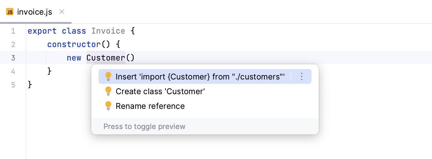 Auto import with quick-fix: suggestion list Auto import with quick-fix: suggestion list