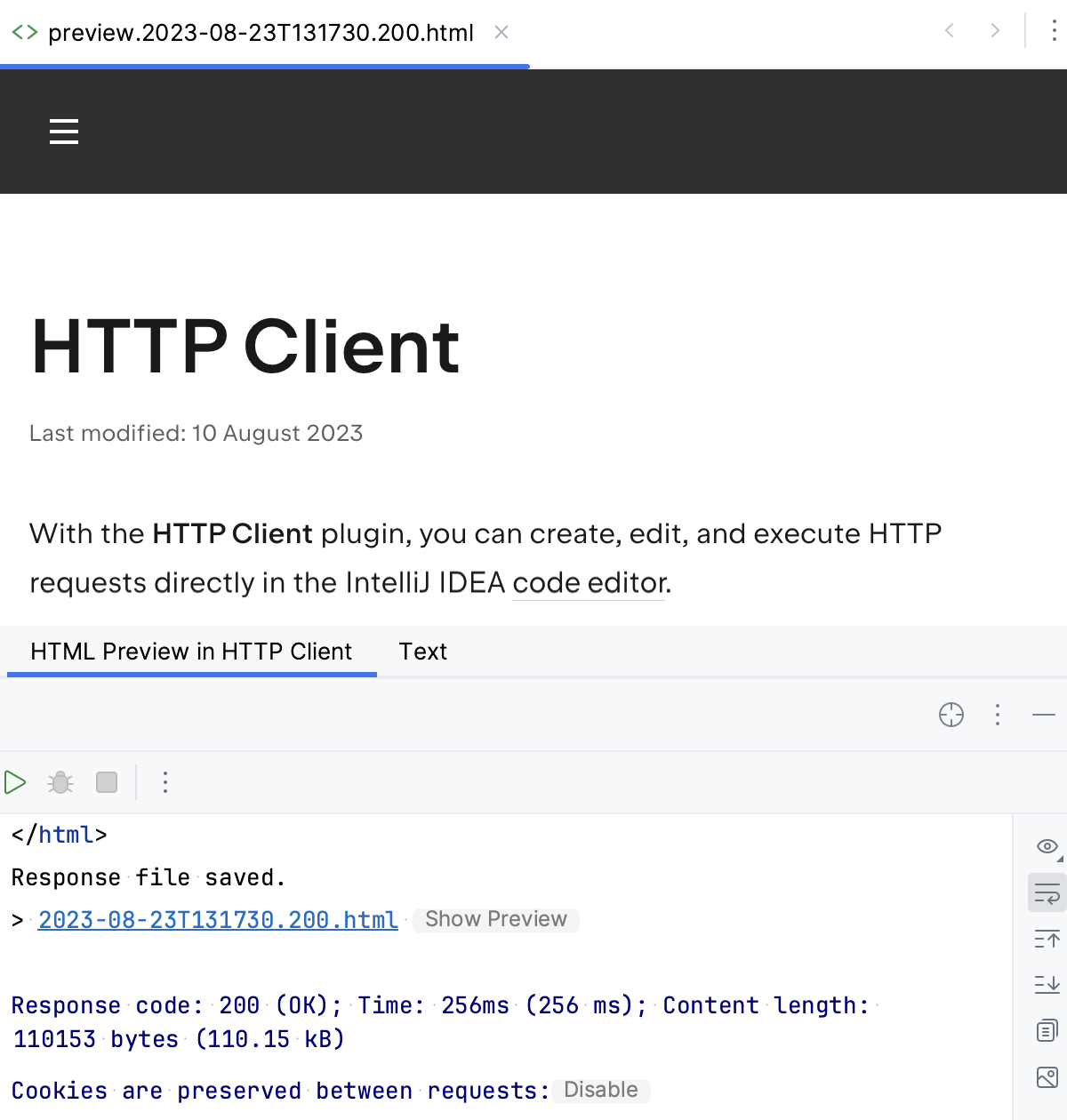 HTTP response with HTML HTTP response with HTML