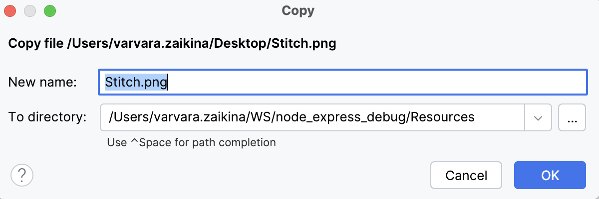 Importing an image