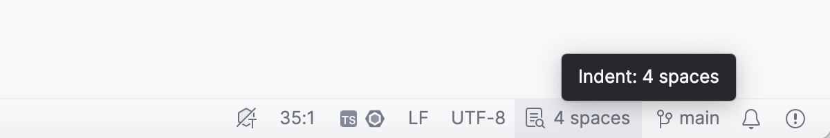 Indentation widget
